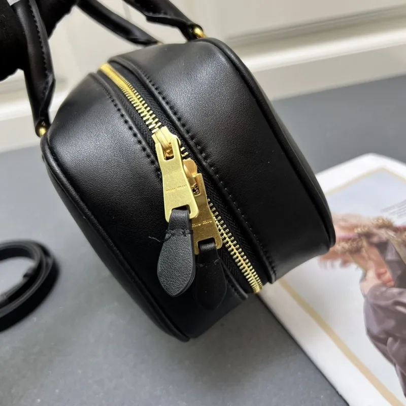 MIU MIU Black Medium Top Handle Bag 7004SQ - Image 5