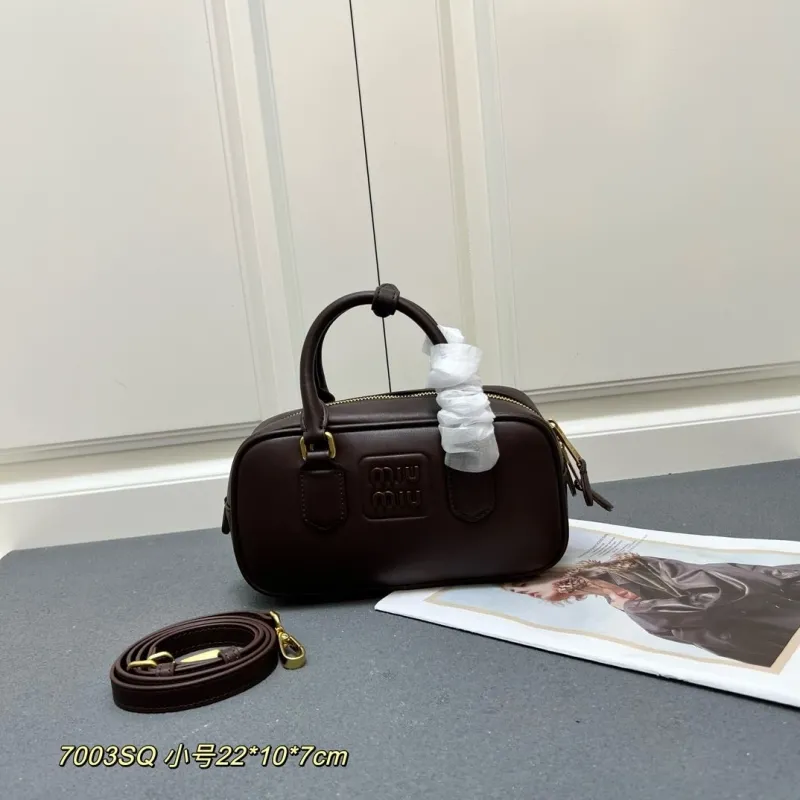 Miu Miu Brown Small Top Handle Bag 7003SQ