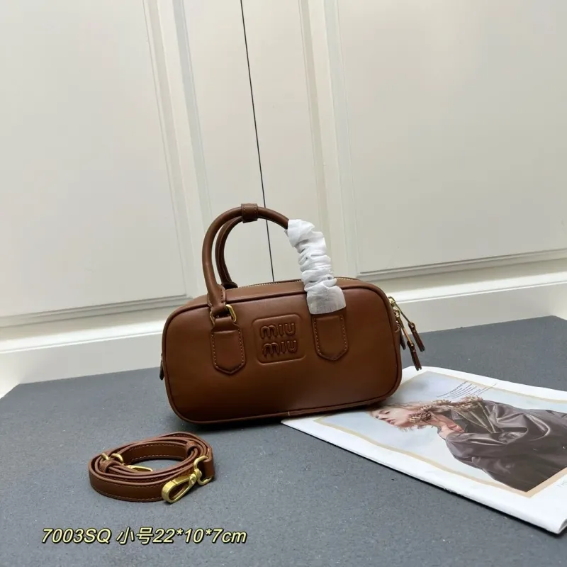 Miu Miu Brown Small Top Handle Bag 7003SQ