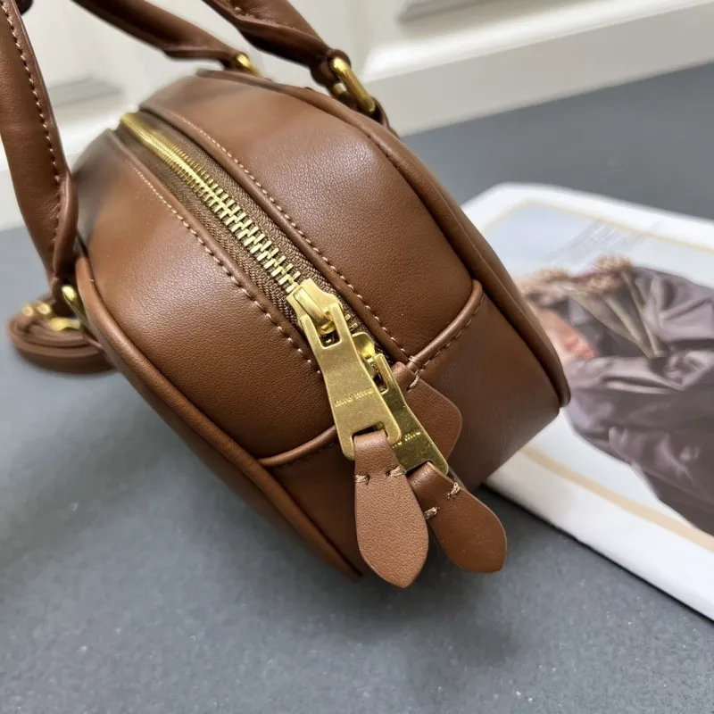 Miu Miu Brown Small Top Handle Bag 7003SQ - Image 4