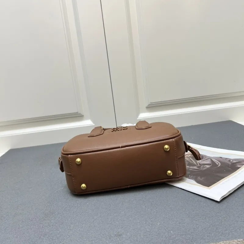 Miu Miu Brown Small Top Handle Bag 7003SQ - Image 7