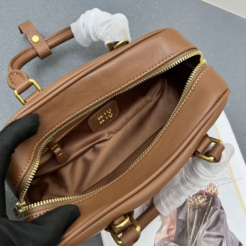 Miu Miu Brown Small Top Handle Bag 7003SQ - Image 8