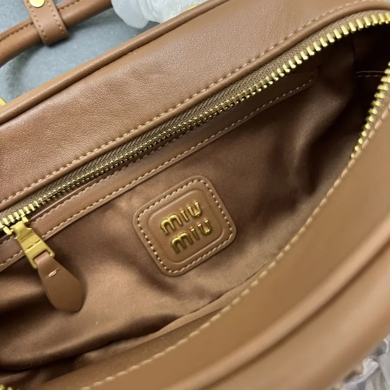 Miu Miu Brown Small Top Handle Bag 7003SQ - Image 9