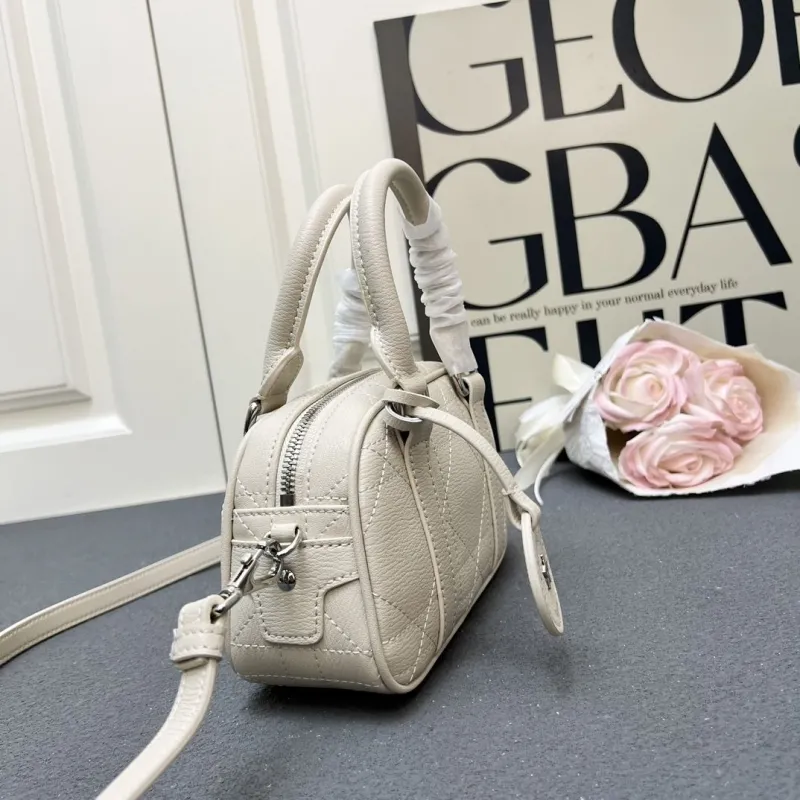 Christian Dior Cream Mini Top Handle Crossbody Bag 9995SQ - Image 6
