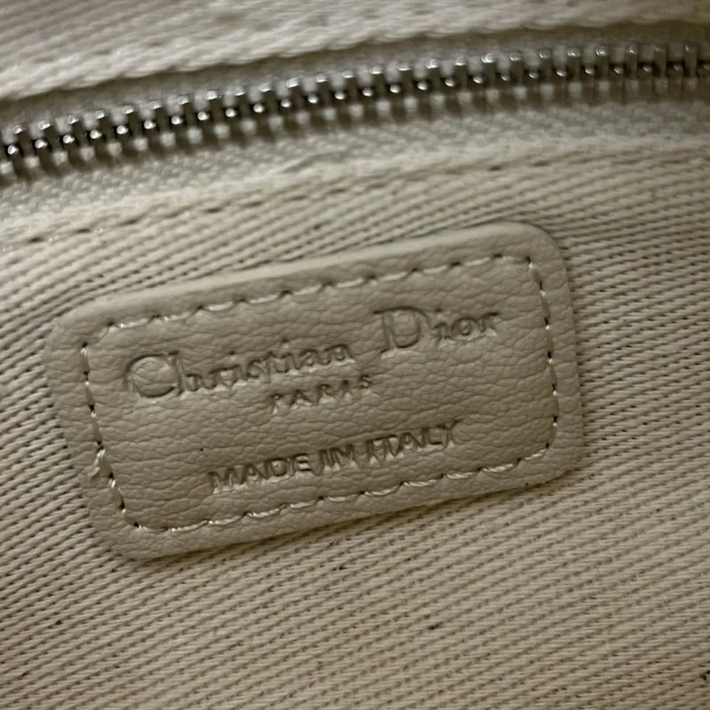 Christian Dior Cream Mini Top Handle Crossbody Bag 9995SQ - Image 9