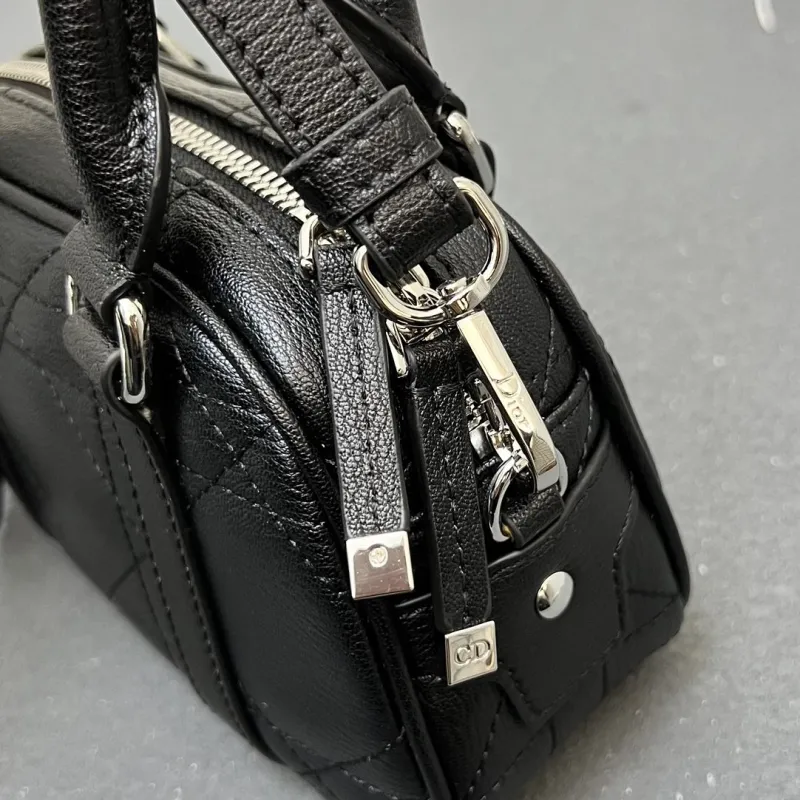 Christian Dior Black Leather Mini Crossbody Bag 9995SQ - Image 5