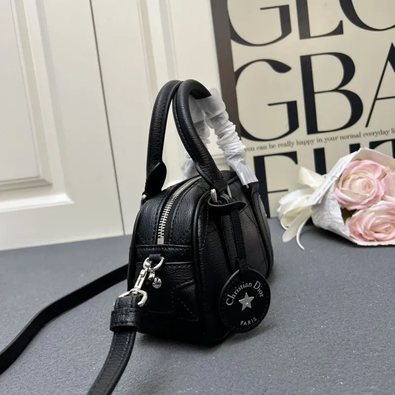 Christian Dior Black Leather Mini Crossbody Bag 9995SQ - Image 6