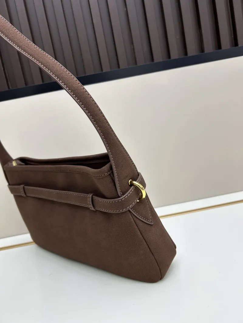 Alternative view of MIU MIU Brown Suede Shoulder Bag 2505