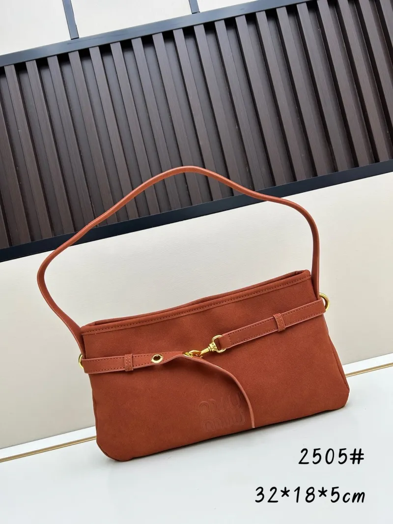 MIU MIU Brown Top Handle Bag 2505