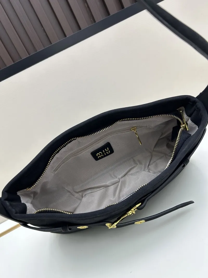 MIU MIU Black Top Handle Shoulder Bag 2505 - Image 7