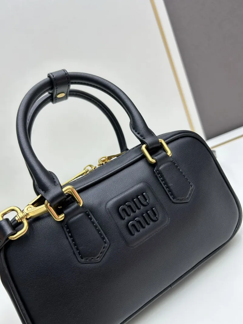 MIU MIU Black Top Handle Crossbody Bag C7036 - Image 4