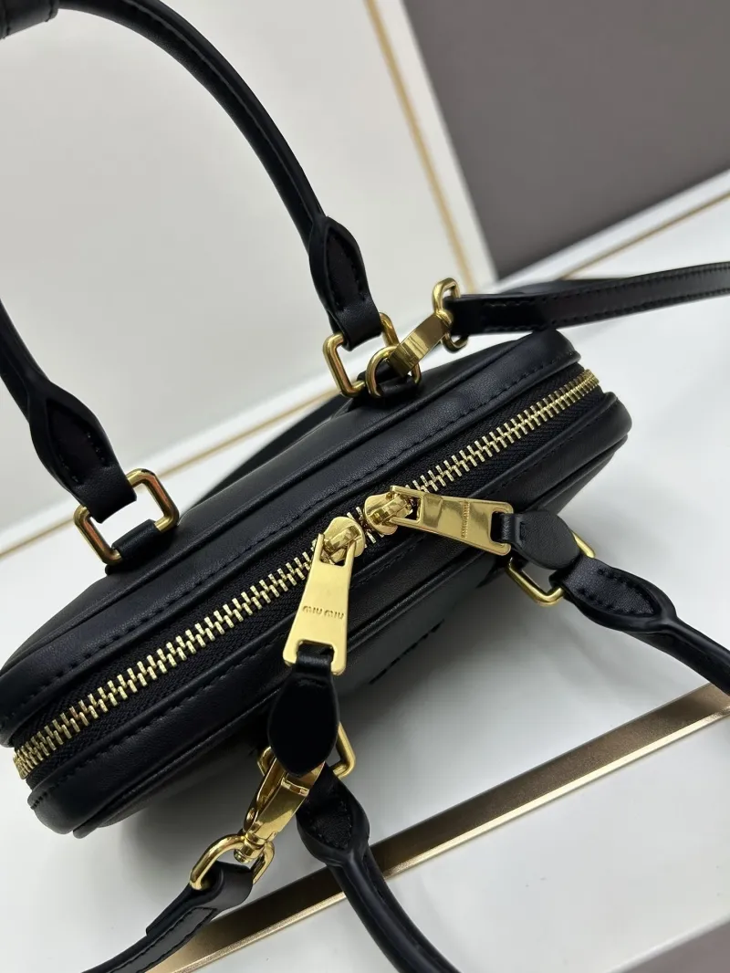 MIU MIU Black Top Handle Crossbody Bag C7036 - Image 6