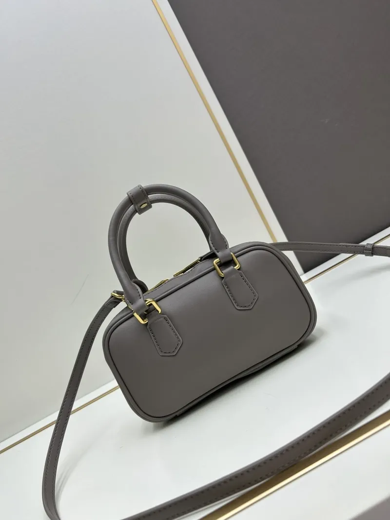 MIU MIU Gray Top Handle Crossbody Bag C7036 - Image 3