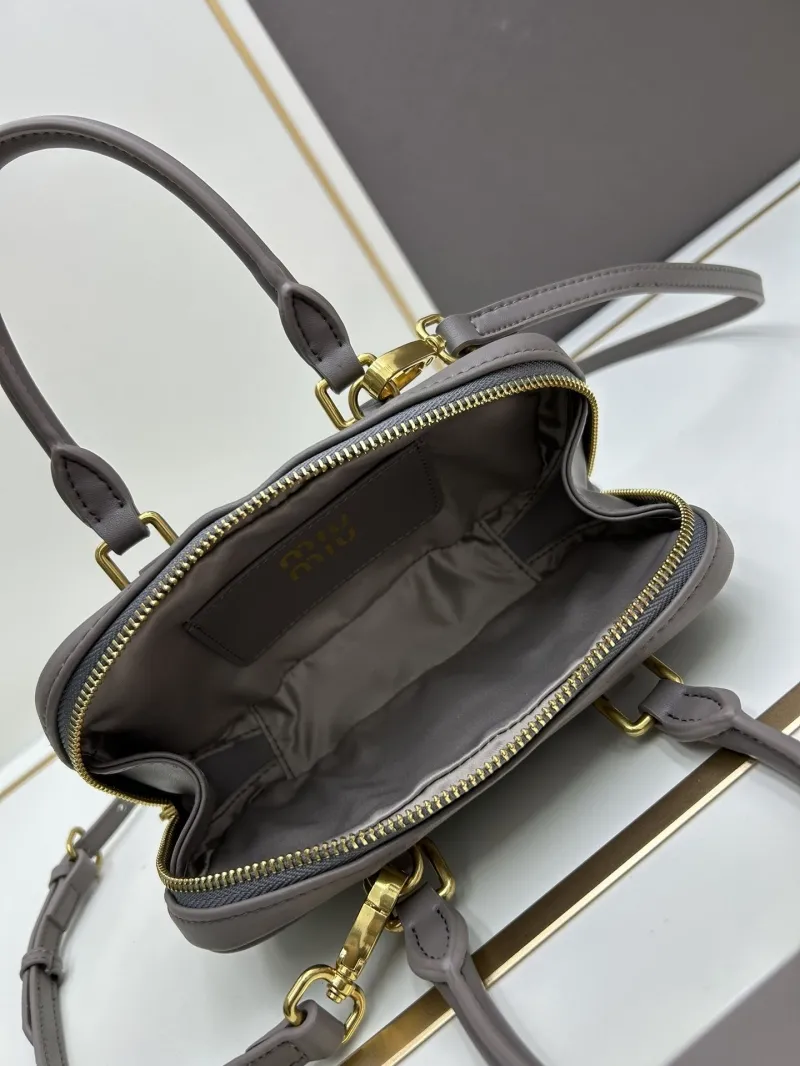 MIU MIU Gray Top Handle Crossbody Bag C7036 - Image 7