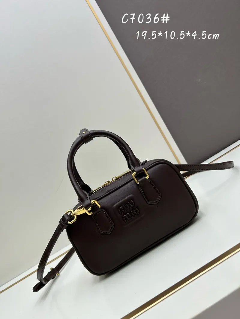Miu Miu C7036 Small Leather Top Handle Crossbody Bag - Image 4