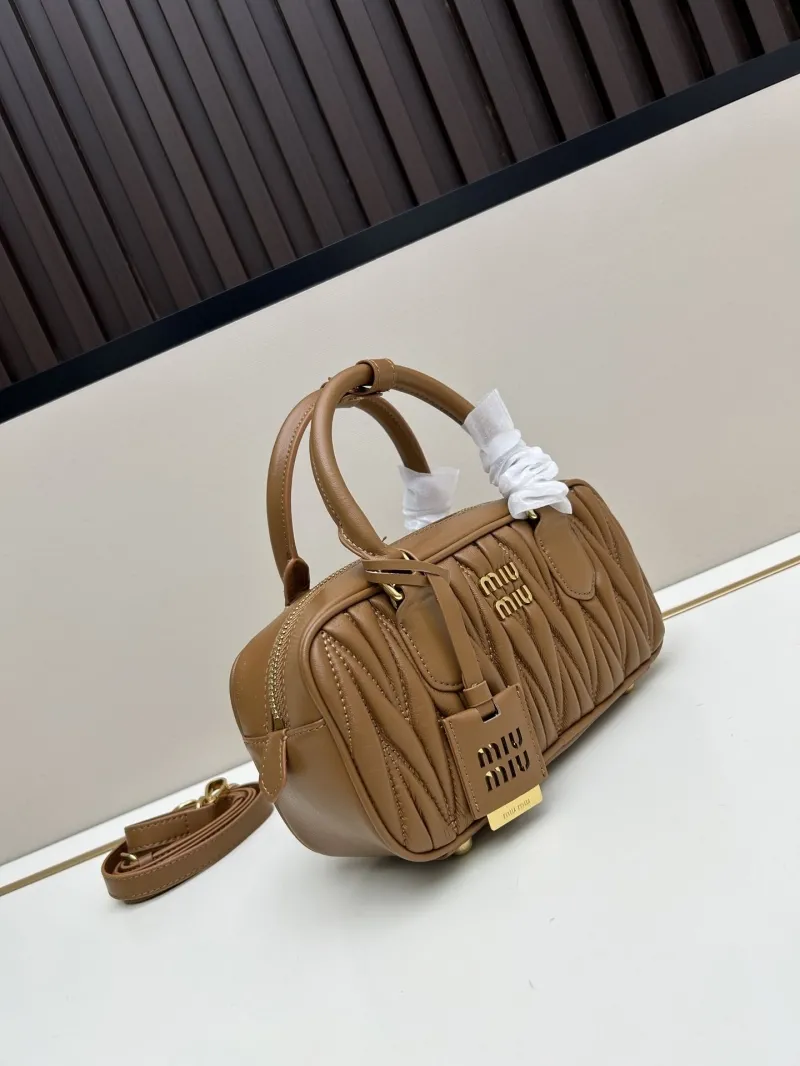 Alternative view of Miu Miu Brown Top Handle Bag 220