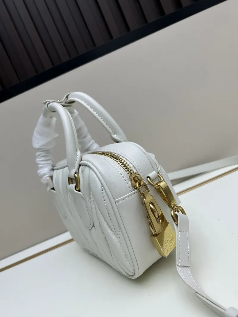 Alternative view of MIU MIU White Mini Top Handle Crossbody Bag