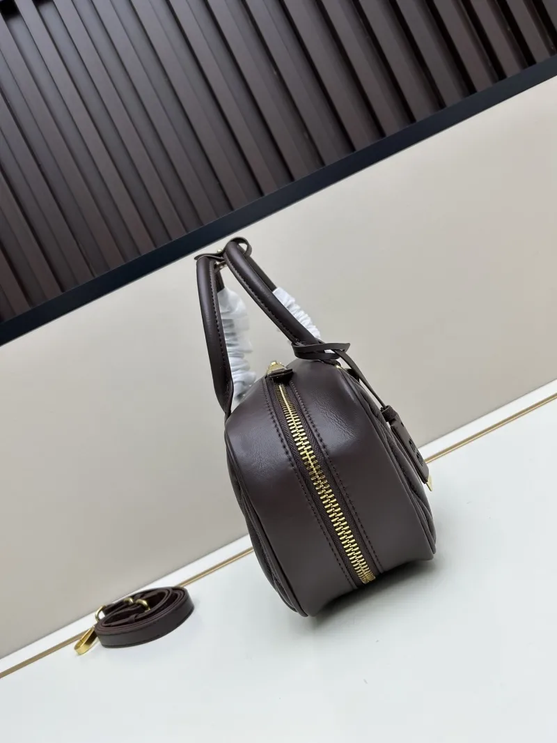 Alternative view of MIU MIU Brown Leather Top Handle Bag 27x12x9cm
