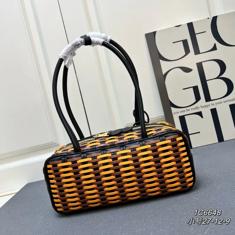 MIU MIU Small Woven Top Handle Bag 1C6648 - Image 3