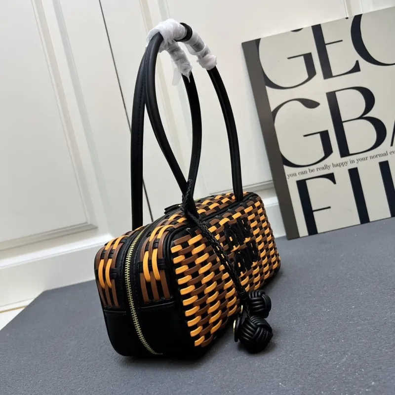 MIU MIU Small Woven Top Handle Bag 1C6648 - Image 4