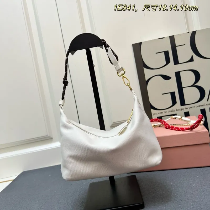 MIU MIU White Top Handle Bag 1E841