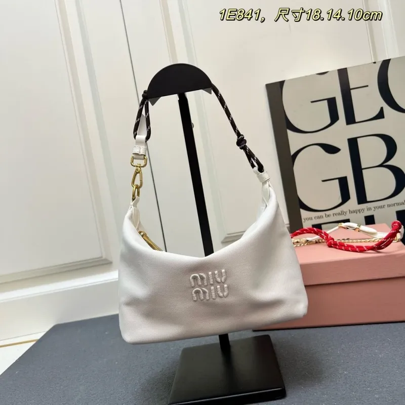 Alternative view of MIU MIU White Top Handle Bag 1E841