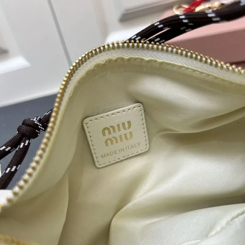 MIU MIU White Top Handle Bag 1E841 - Image 9