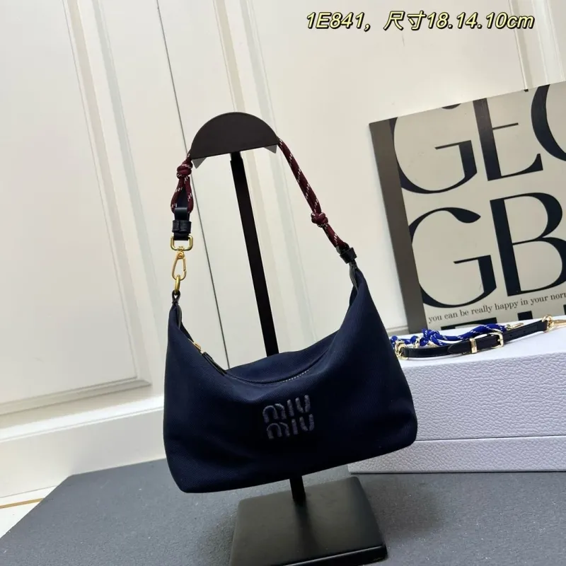 MIU MIU Navy Blue Top Handle Bag 1E841