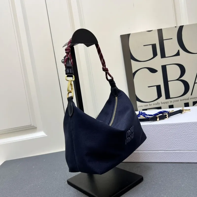 MIU MIU Navy Blue Top Handle Bag 1E841 - Image 3