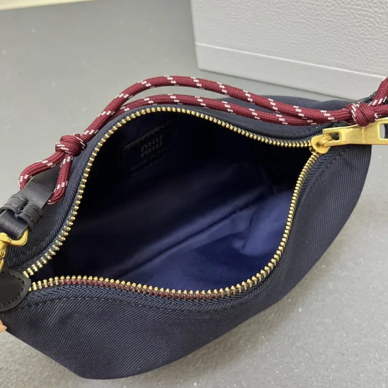 MIU MIU Navy Blue Top Handle Bag 1E841 - Image 8