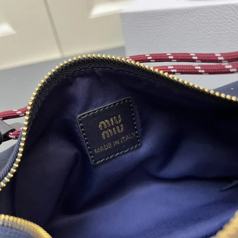 MIU MIU Navy Blue Top Handle Bag 1E841 - Image 9