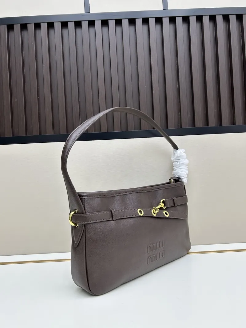 Alternative view of MIU MIU Brown Leather Shoulder Bag 2505