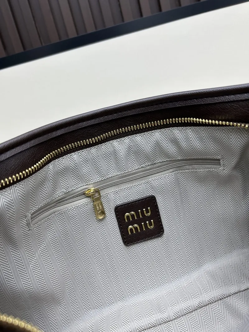 MIU MIU Brown Leather Shoulder Bag 2505 - Image 8