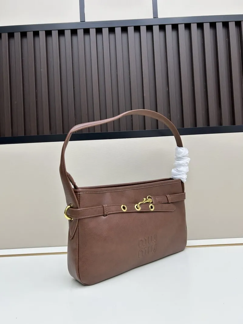 Alternative view of MIU MIU Brown Shoulder Bag 2505