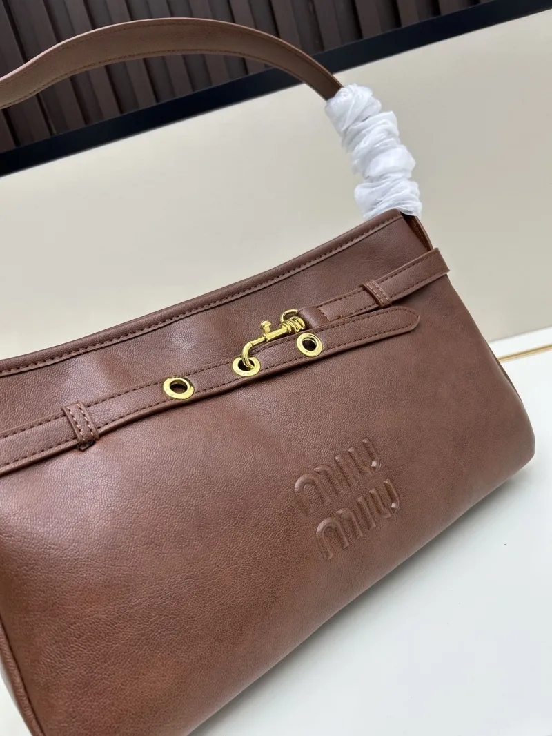 MIU MIU Brown Shoulder Bag 2505 - Image 4