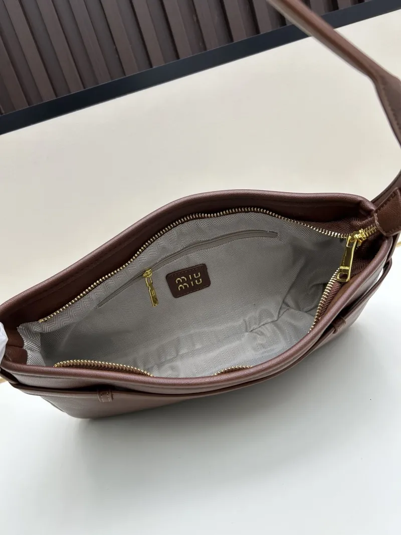 MIU MIU Brown Shoulder Bag 2505 - Image 7