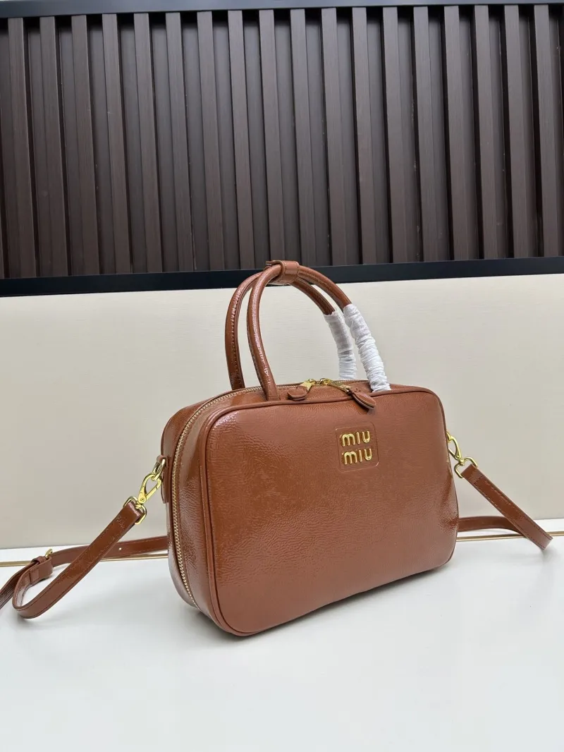 Alternative view of Miu Miu Brown Top Handle Bag 2529