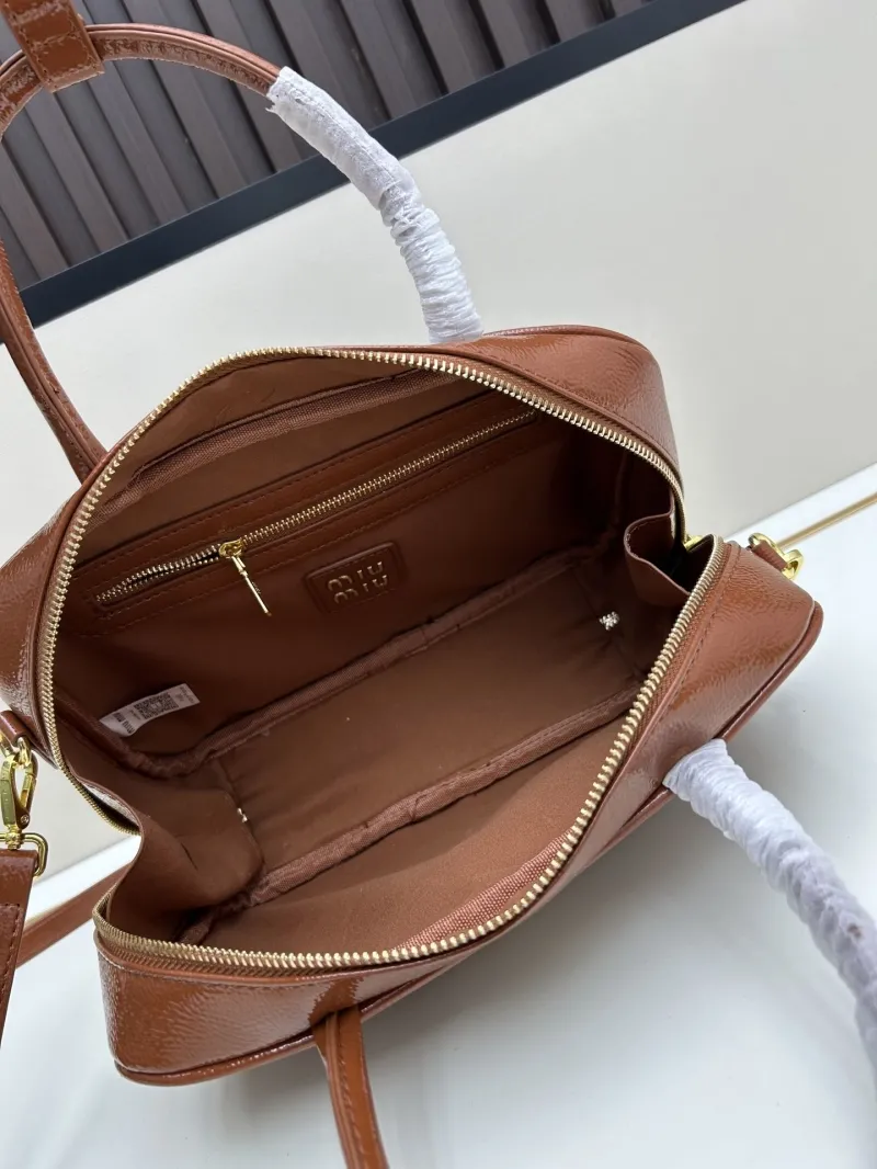 Miu Miu Brown Top Handle Bag 2529 - Image 7