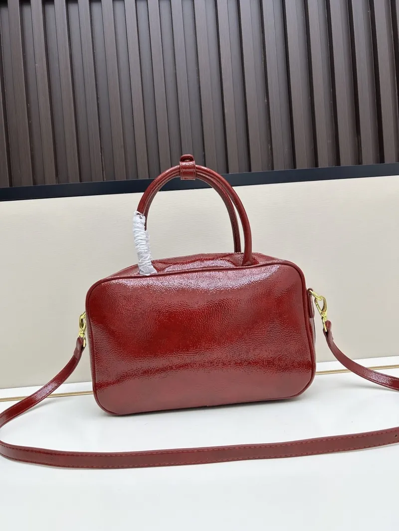 Miu Miu Red Top Handle Crossbody Bag 2529 - Image 3