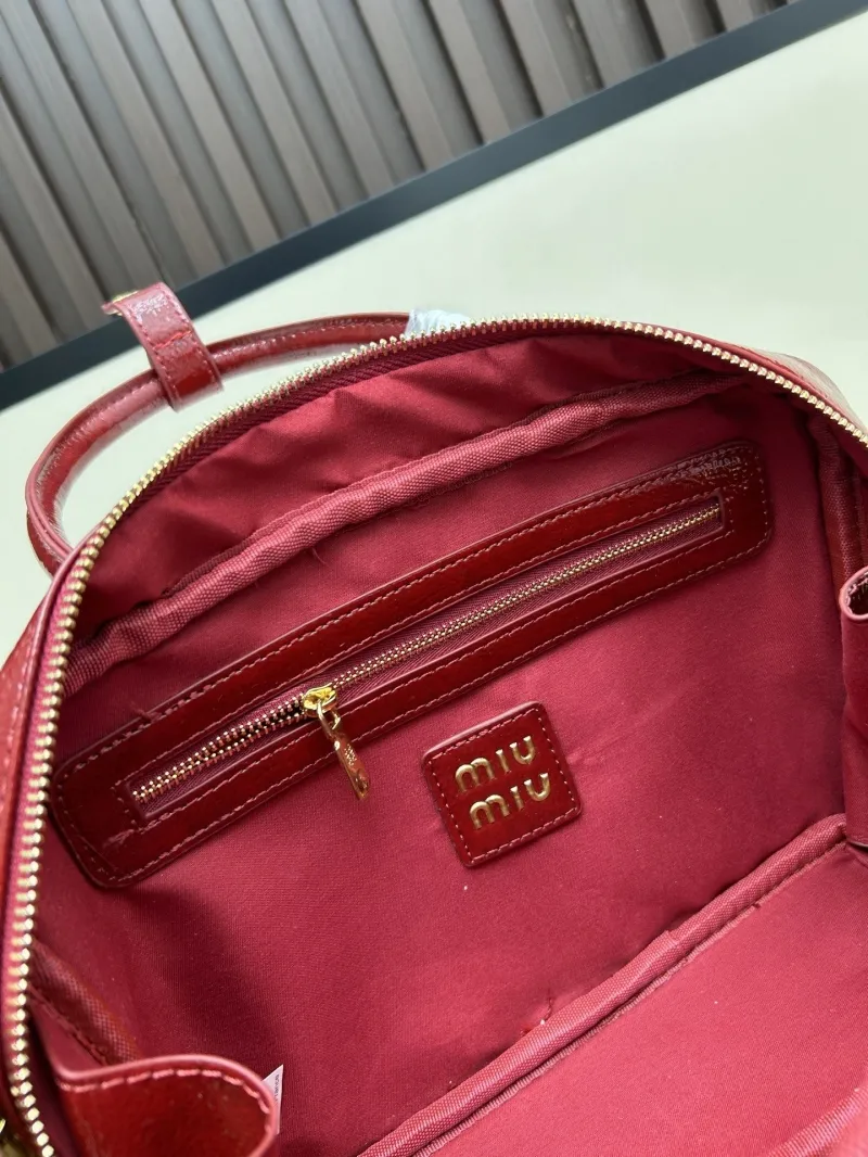 Miu Miu Red Top Handle Crossbody Bag 2529 - Image 8