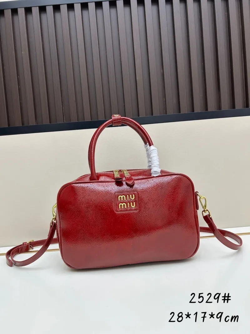 Alternative view of Miu Miu 2529 Patent Leather Top Handle Bag