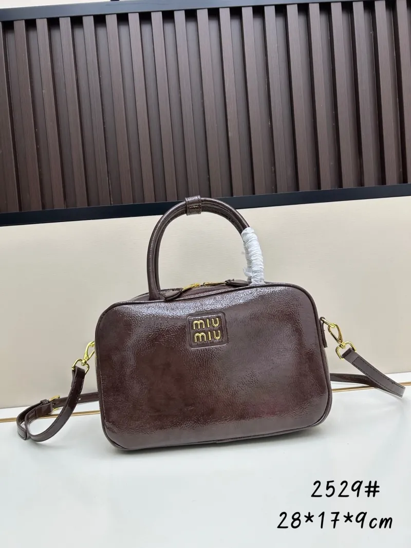 Miu Miu 2529 Patent Leather Top Handle Bag - Image 4