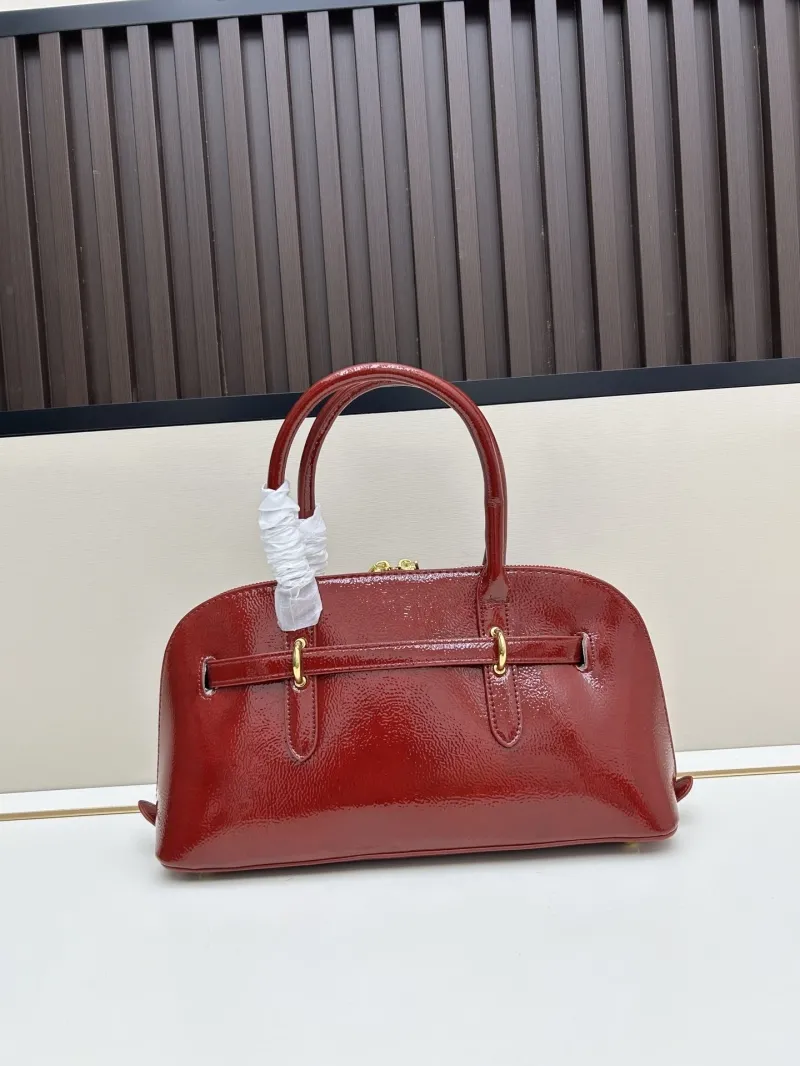 MIU MIU Red Patent Leather Top Handle Bag 2526 - Image 3