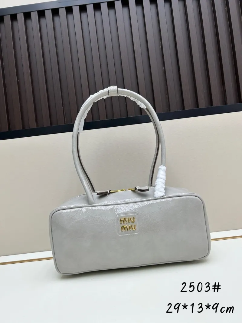 MIU MIU Gray Top Handle Bag Model 2503