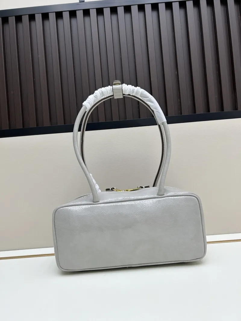 Alternative view of MIU MIU Gray Top Handle Bag Model 2503