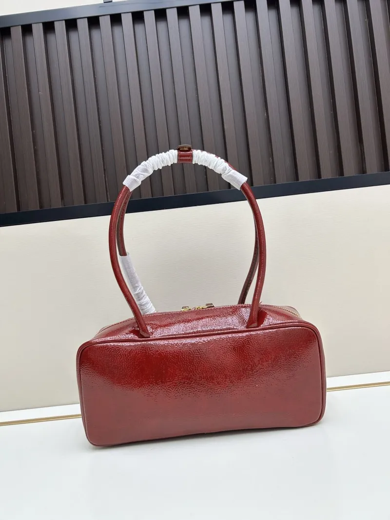 Alternative view of MIU MIU Red Patent Leather Top Handle Bag 2503
