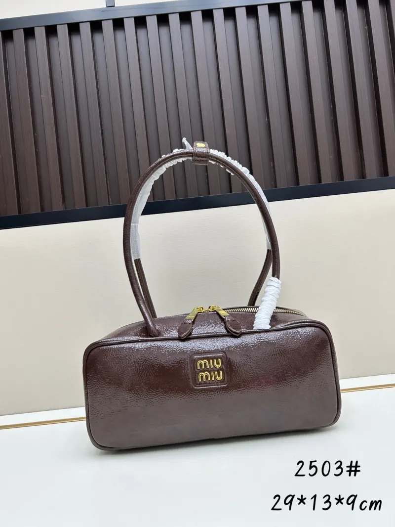 MIU MIU Brown Top Handle Bag 2503