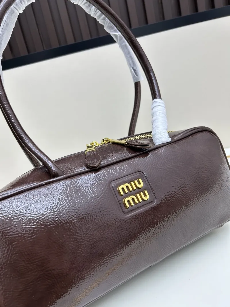 MIU MIU Brown Top Handle Bag 2503 - Image 4