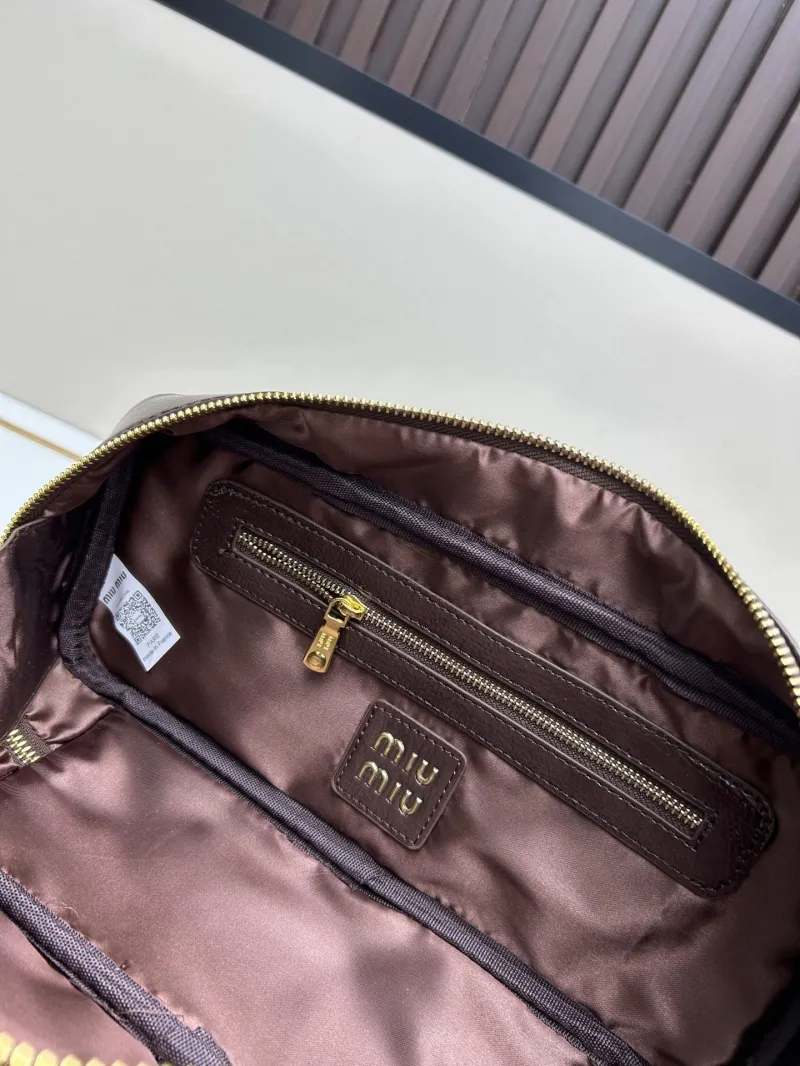 MIU MIU Brown Top Handle Bag 2503 - Image 8