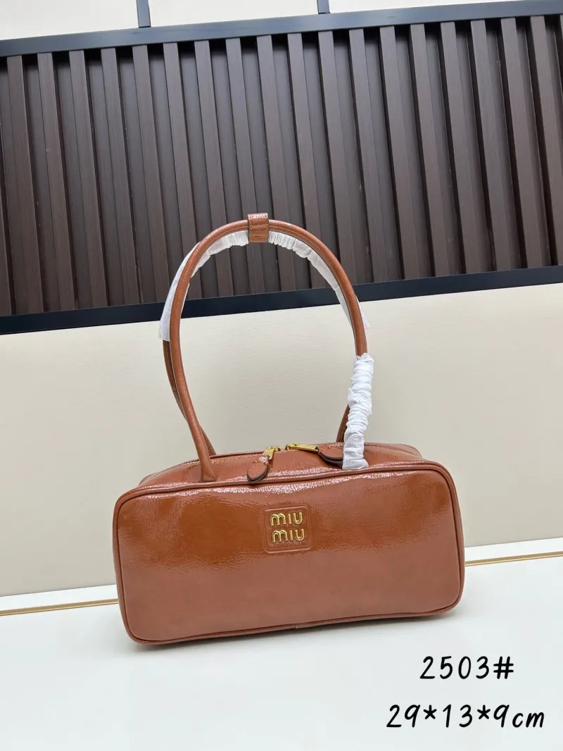 MIU MIU Brown Top Handle Bag 2503